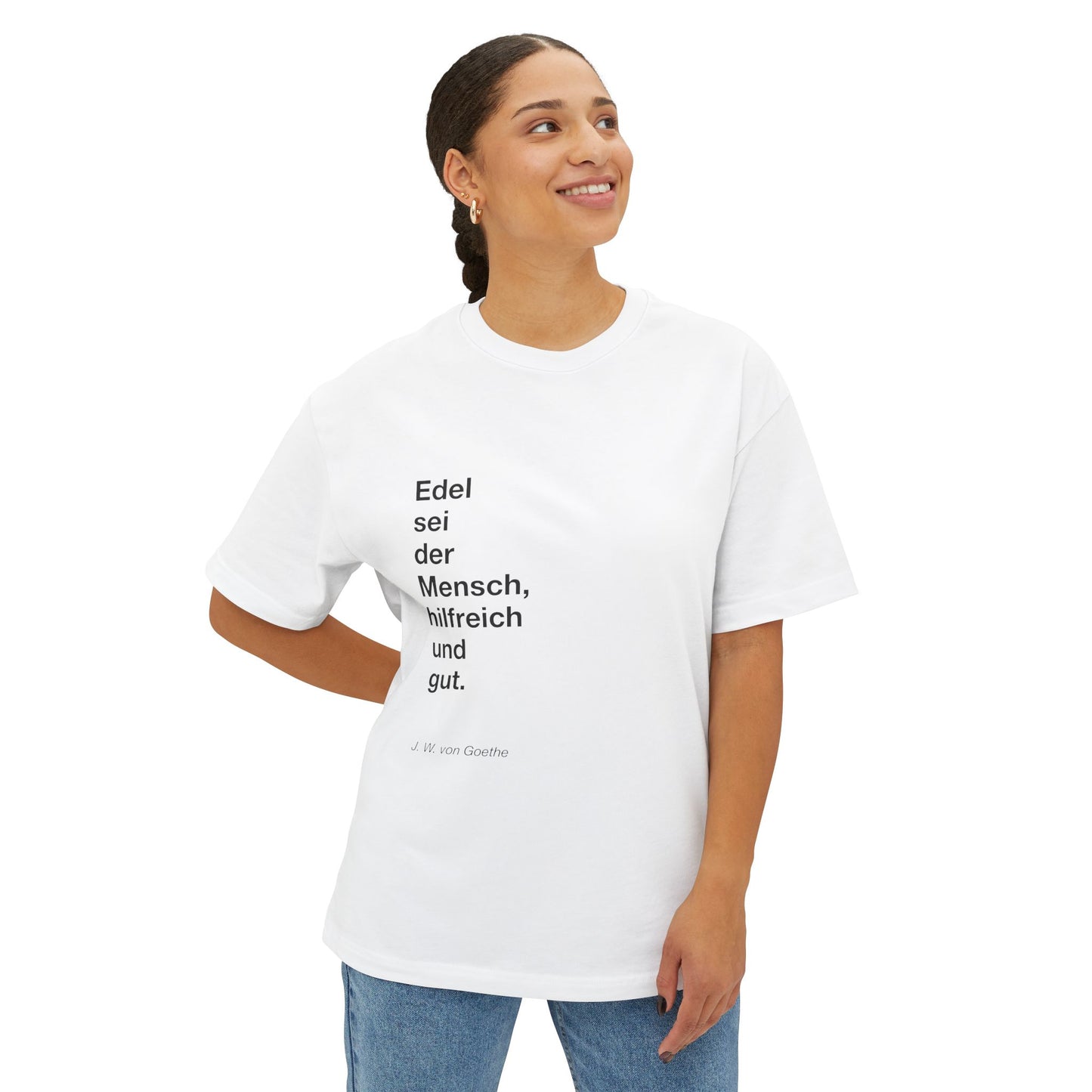 Unisex Oversized Tee - SCHWARTZBUNDT ft. J.W. von Goethe