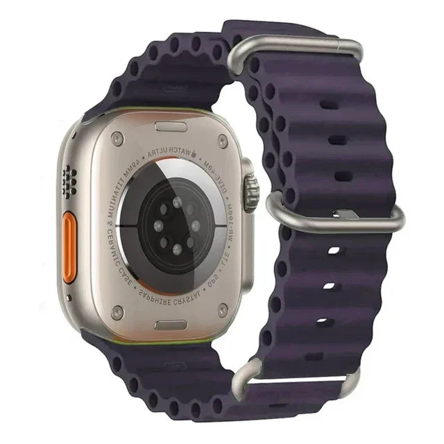 Ocean strap For Apple Watch Ultra 2 Band 49mm 10 9 8 7 45mm 41mm Silicone Bracelet Wristband iWatch 6 5 4 3 SE 44mm 40 42mm band