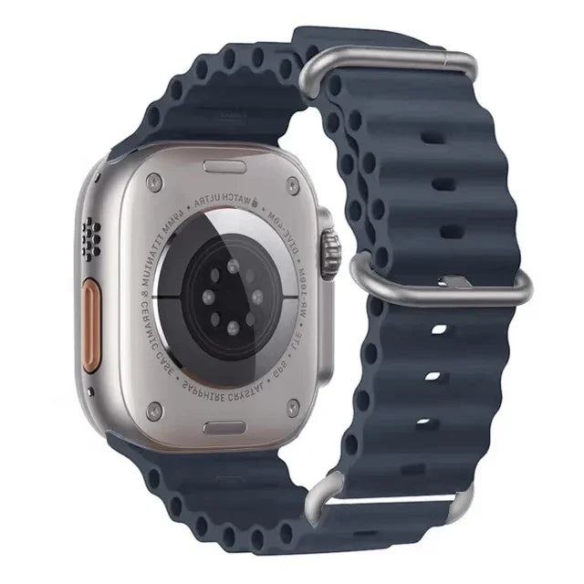 Ocean strap For Apple Watch Ultra 2 Band 49mm 10 9 8 7 45mm 41mm Silicone Bracelet Wristband iWatch 6 5 4 3 SE 44mm 40 42mm band