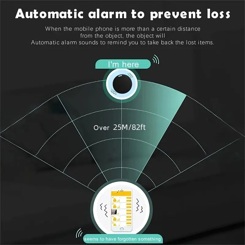 Mini GPS Tracker Keychain – Find Keys, Wallets & Bags with App