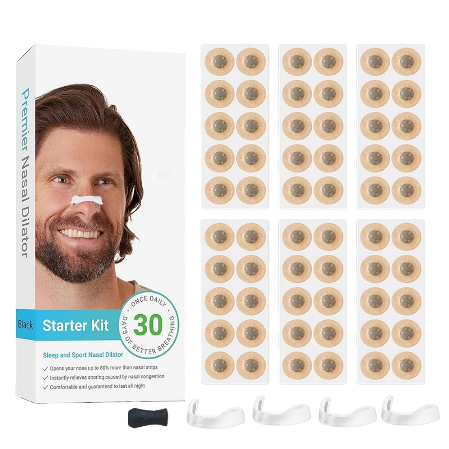 Nasal breathing dilators Magnetic Nasal Strips Increase Air Intake Improve Sleep Quality Reduce Snoring